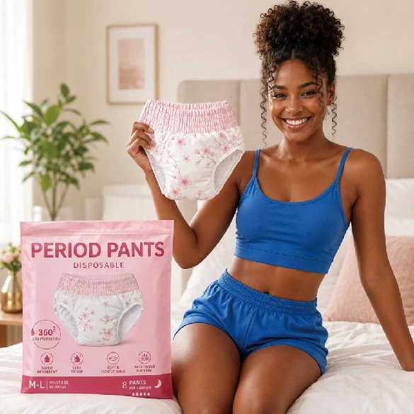 Tampoane igienice de înaltă calitate Șervețel Șervețel sanitar premium Șervețel sanitar pentru femei Pantaloni menstruali de unică folosință